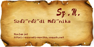 Szórádi Mónika névjegykártya